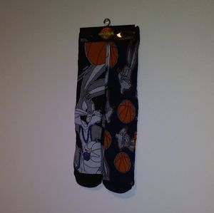 2 pairs bugs bunny space jam socks